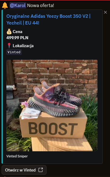 Alert z Discorda